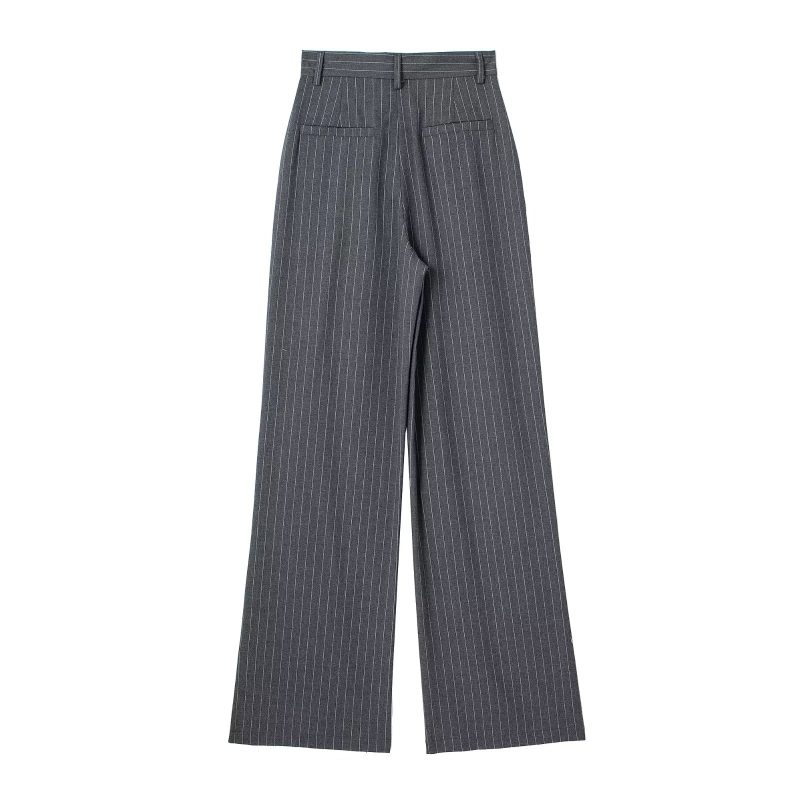 Spring Summer High Waist Drooping Work Pant Women Slimming Straight Loose Fitting Mopping Pants - Image 3