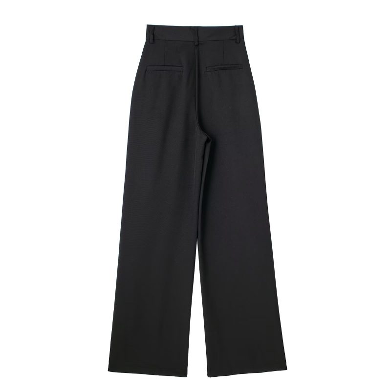 Spring Summer High Waist Drooping Work Pant Women Slimming Straight Loose Fitting Mopping Pants - Image 9