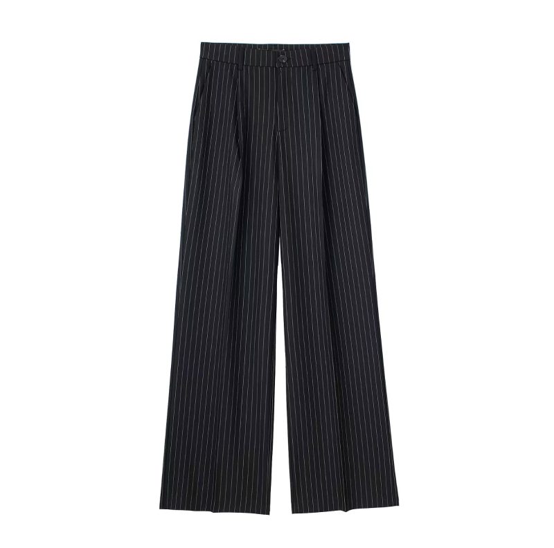 Spring Summer High Waist Drooping Work Pant Women Slimming Straight Loose Fitting Mopping Pants - Image 10