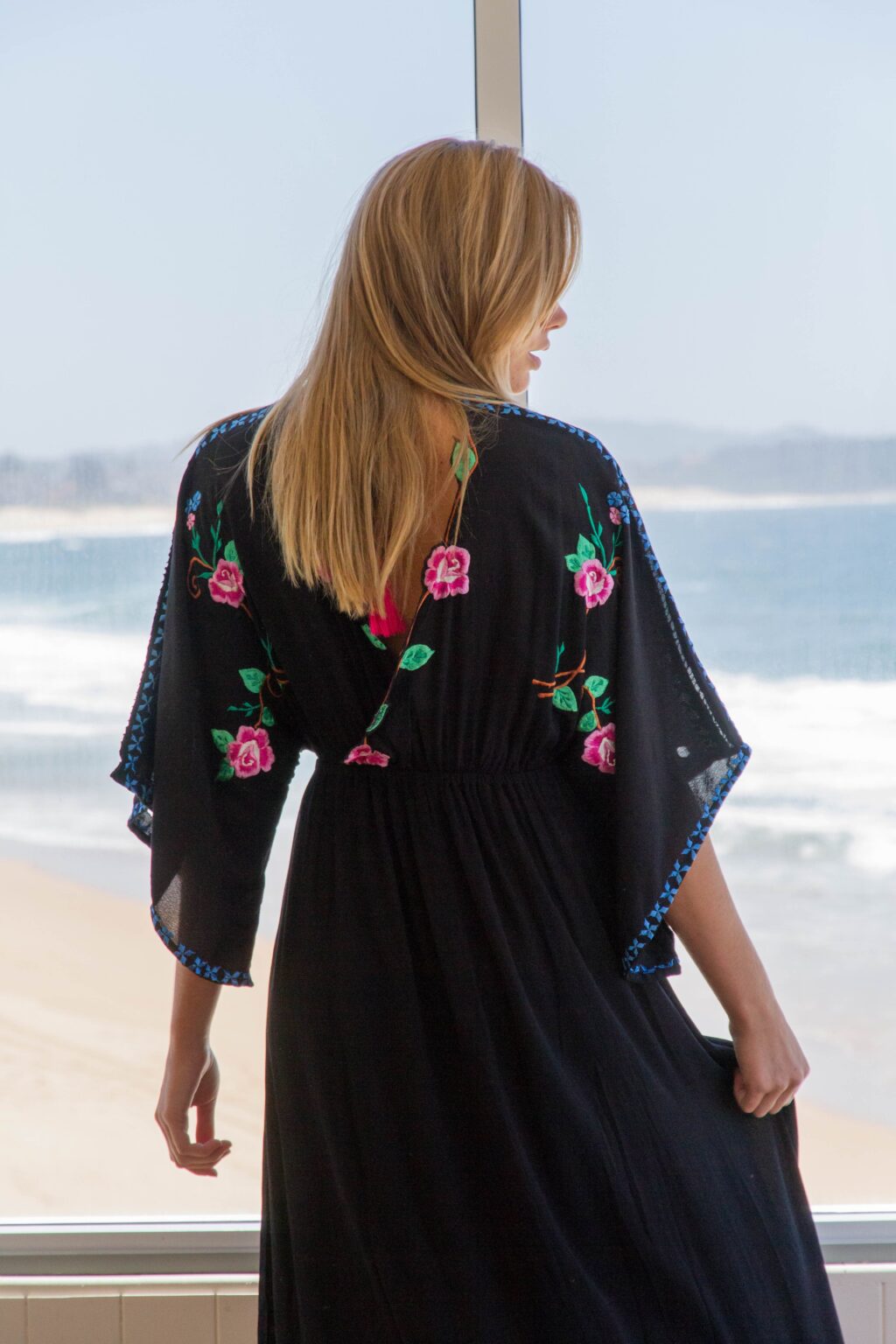 Women  Spring and Summer Elegant Seaside Vacation Amazing Embroidered Dress - Image 7