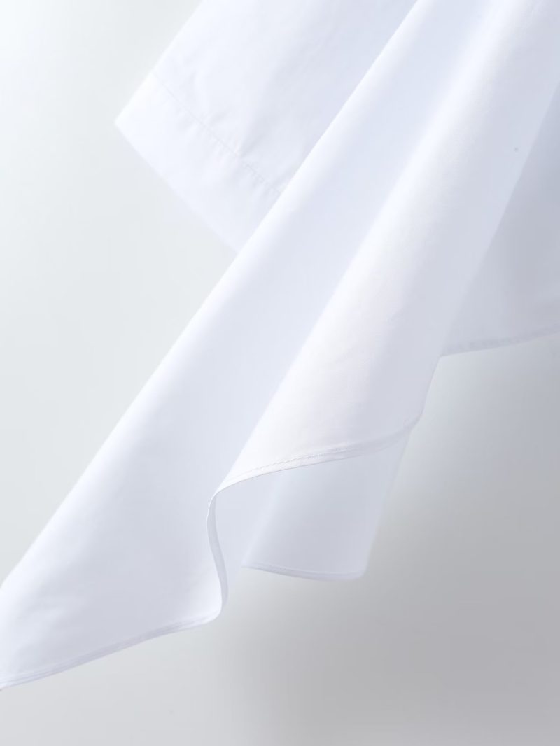 White Ruffled Stitching Niche Women Loose Casual Long Sleeved Top Spring Autumn - Image 11