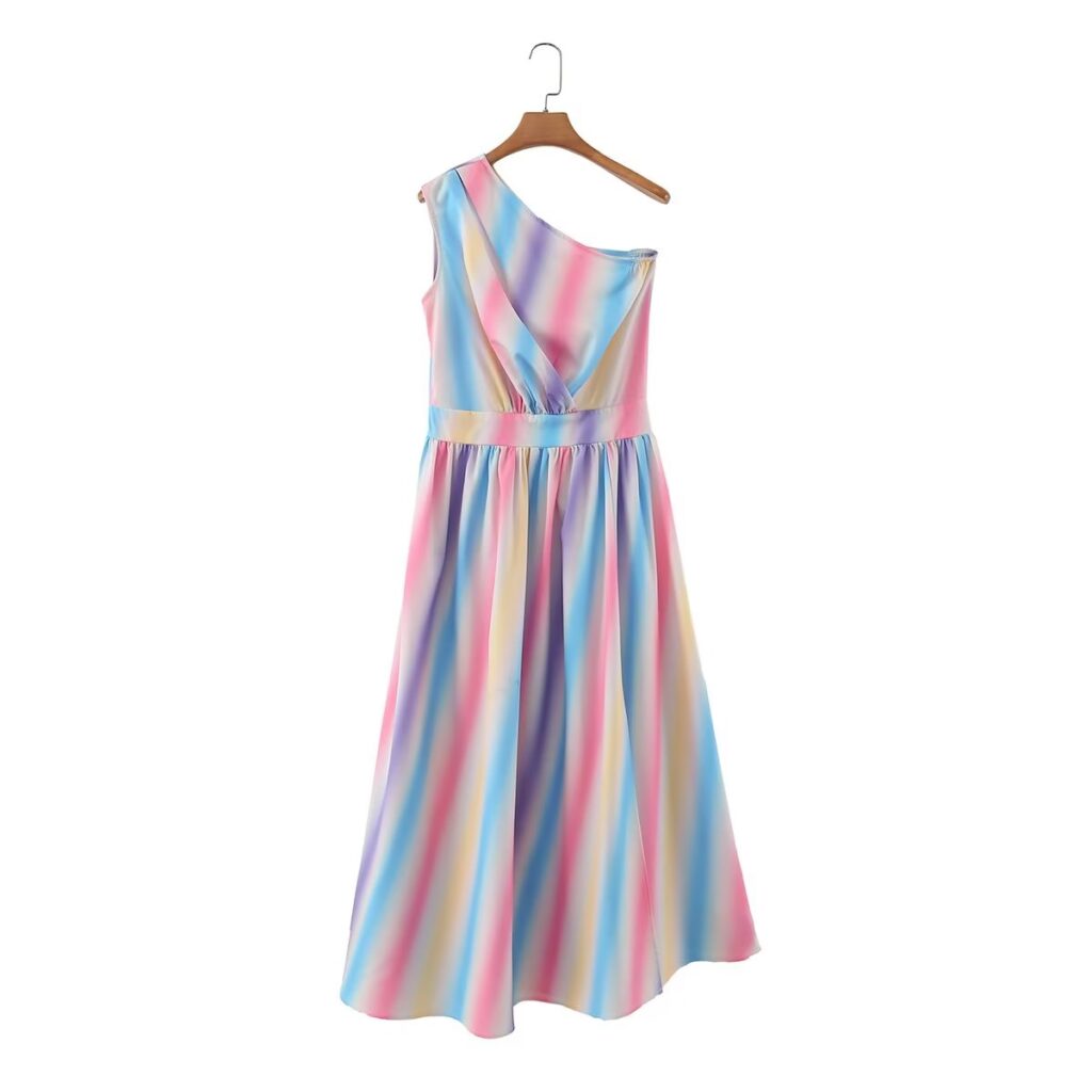 Off Shoulder Slit Back Zipper Maxi Dress Pleating Sexy Party Dress
