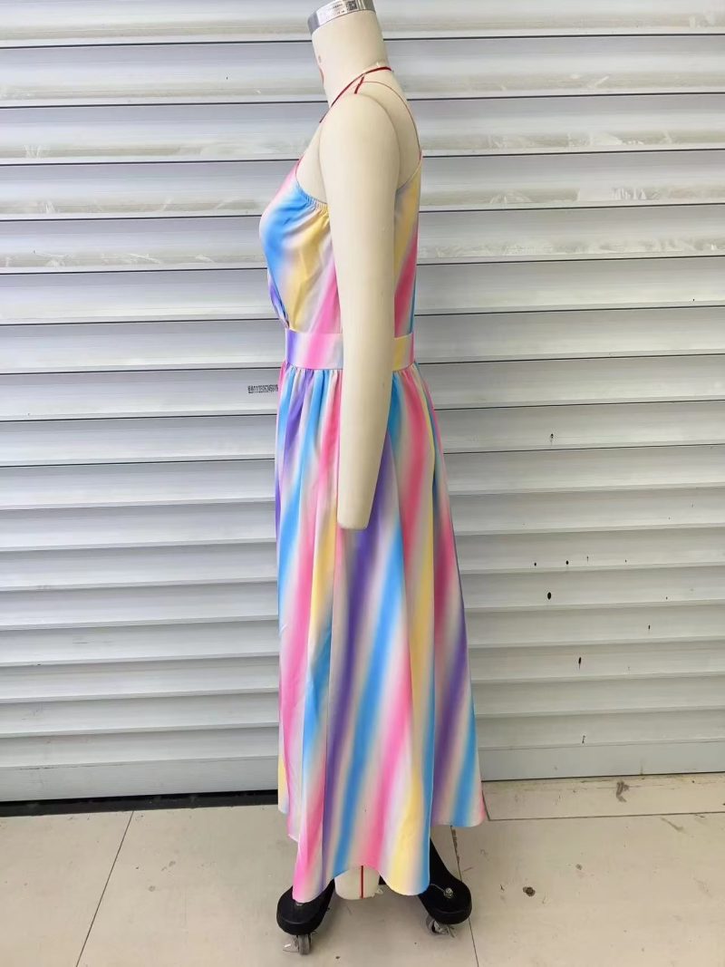 Off Shoulder Slit Back Zipper Maxi Dress Pleating Sexy Party Dress - Image 4