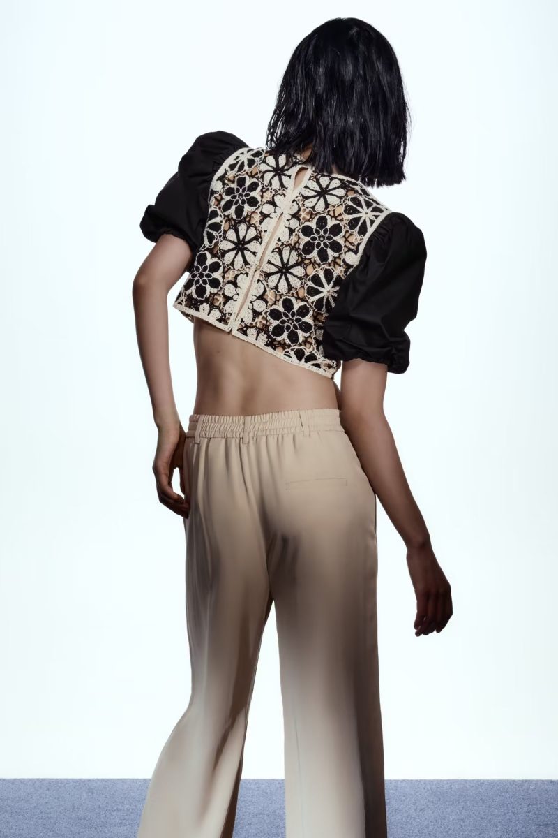 Summer Wind Women  Crochet Splicing Knitwear  Blouses - Image 2