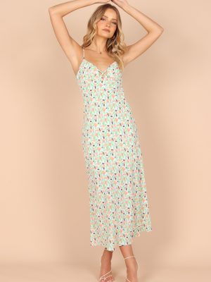 Women Summer Chiffon Halter V Neck Dress