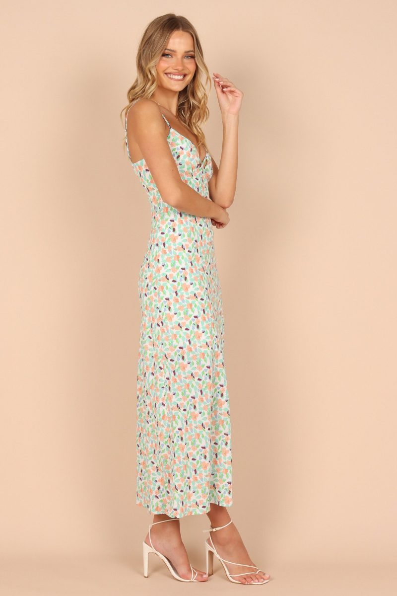 Women Summer Chiffon Halter V Neck Dress - Image 2