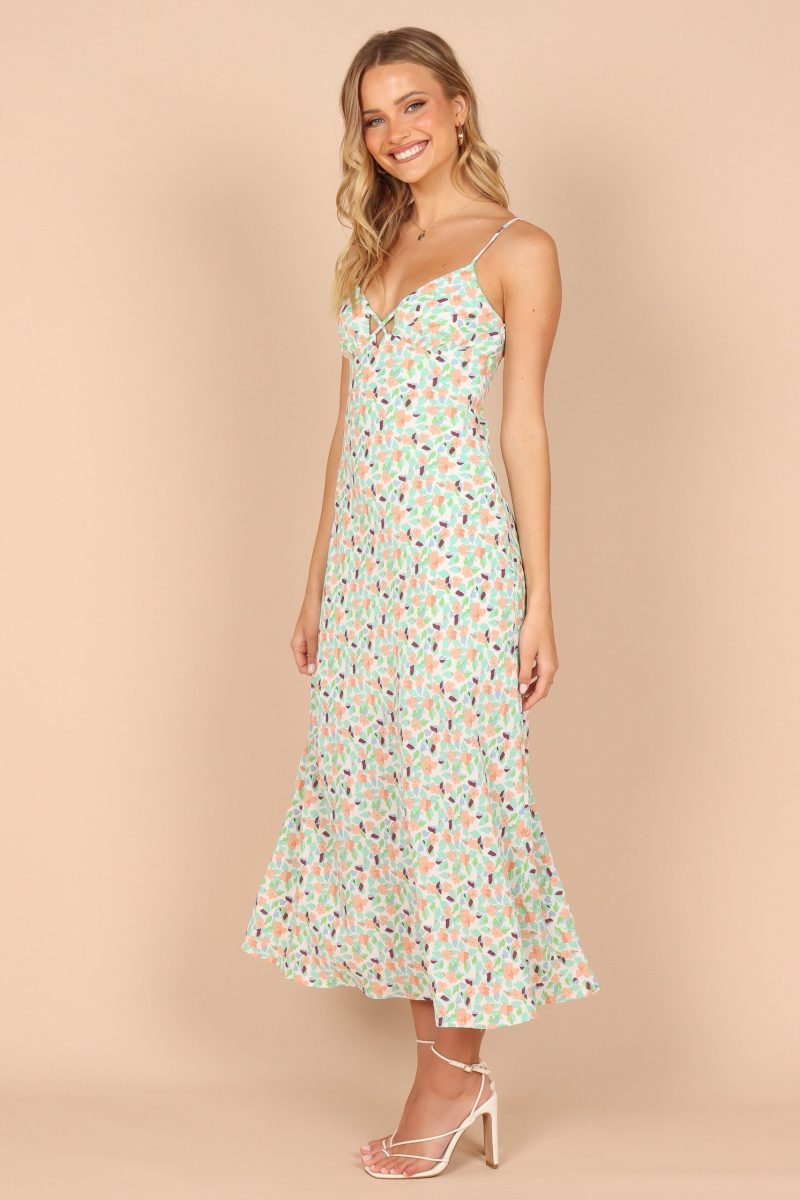 Women Summer Chiffon Halter V Neck Dress - Image 5