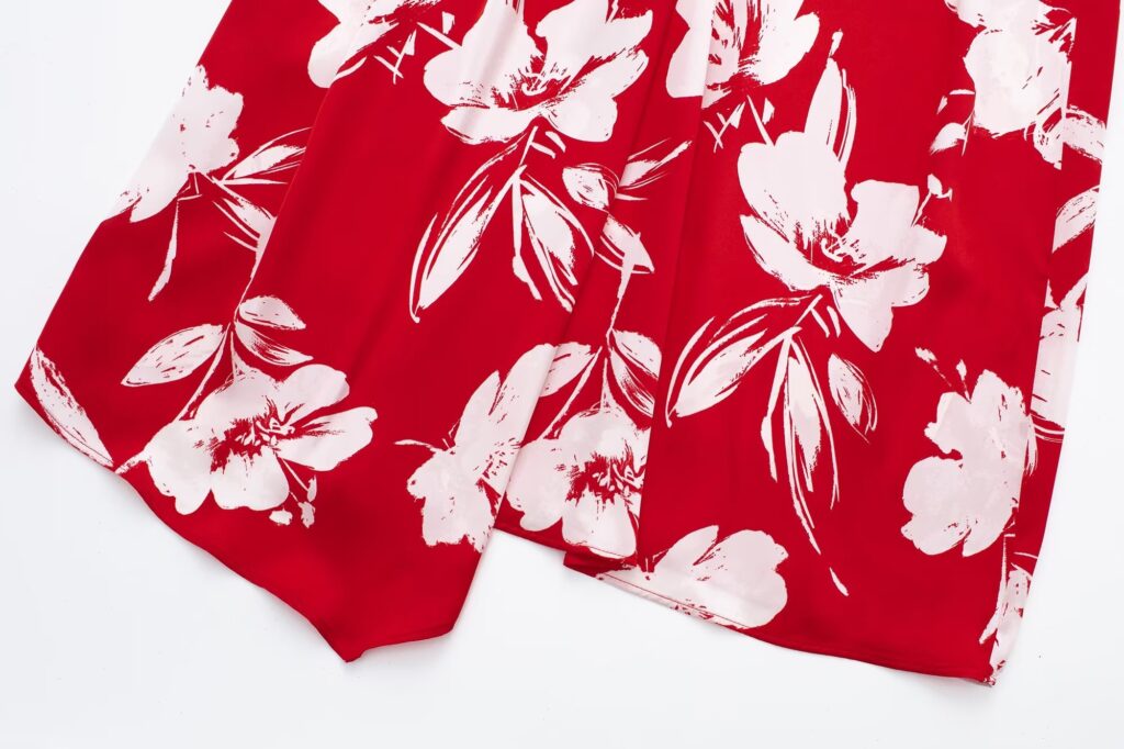 Women Clothing Sweet Western Slimming  Round Neck Long Sleeve Floral Print Dress - Image 11