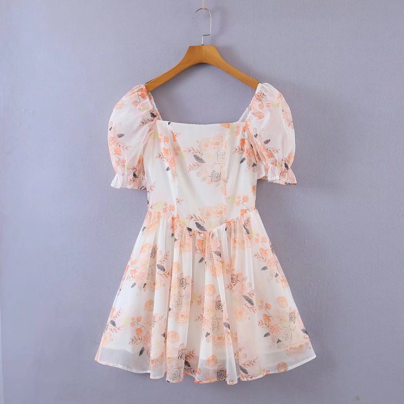 Summer Women Clothing Organza Waist Trimming Princess Dress - Image 2