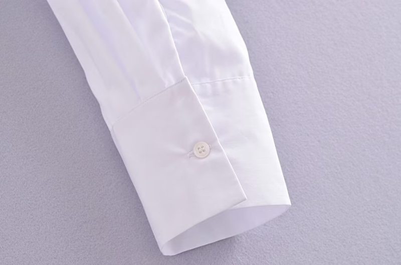 Winter Women Clothing Polo Collar Solid Color Double Pocket Knotted Short Long Sleeve - Image 13