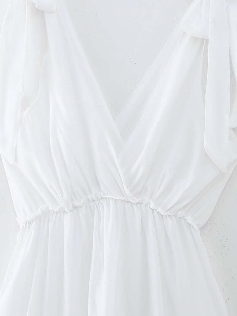 Women  Wear Winter Bubble Wrinkle Multi Layer Stitching Dress with Lining - Image 4