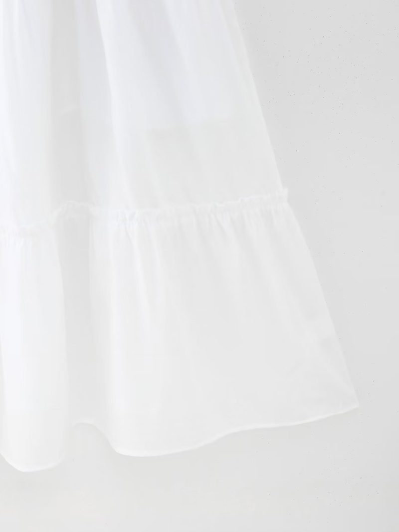 Women  Wear Winter Bubble Wrinkle Multi Layer Stitching Dress with Lining - Image 8