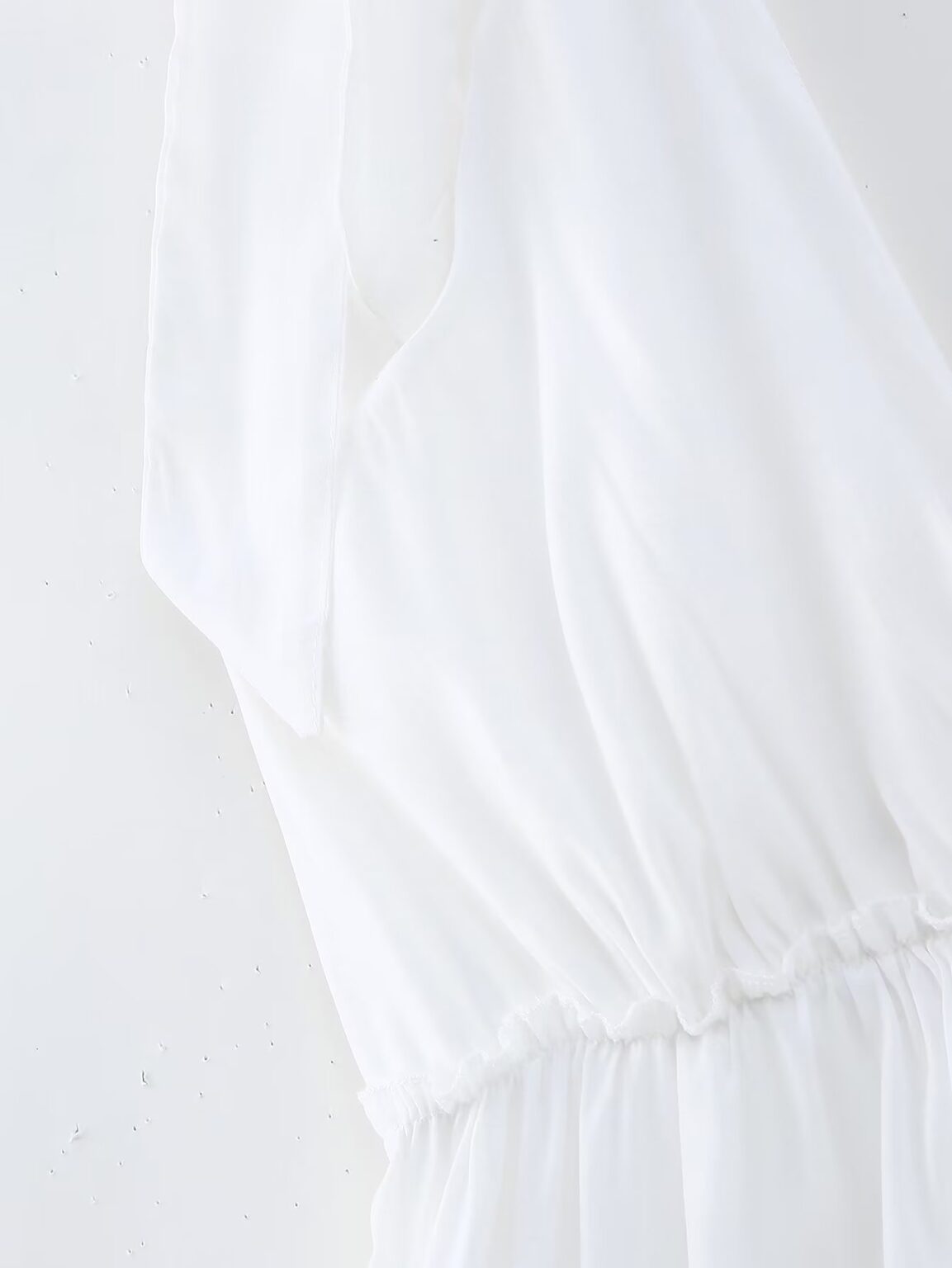 Women  Wear Winter Bubble Wrinkle Multi Layer Stitching Dress with Lining - Image 10