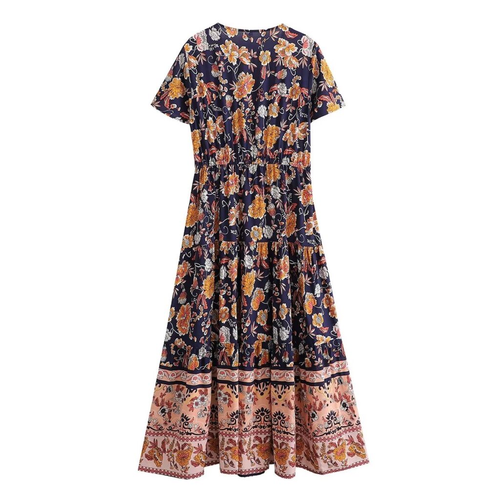 Summer Holiday Bohemian Rayon Positioning Floral for Women - Image 2