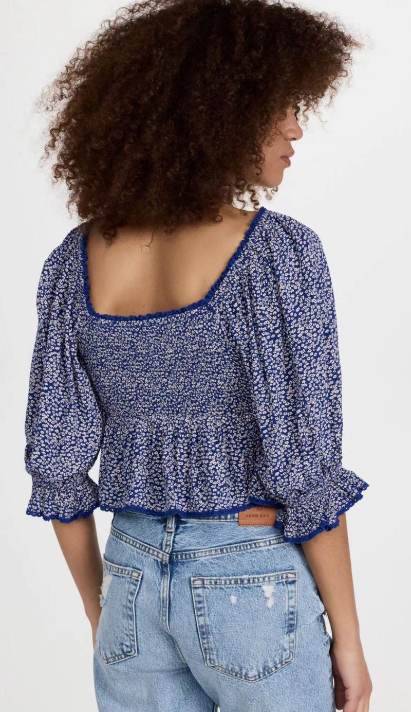 Summer Loose Short Sleeve Casual Top for Women Blouses - Image 2