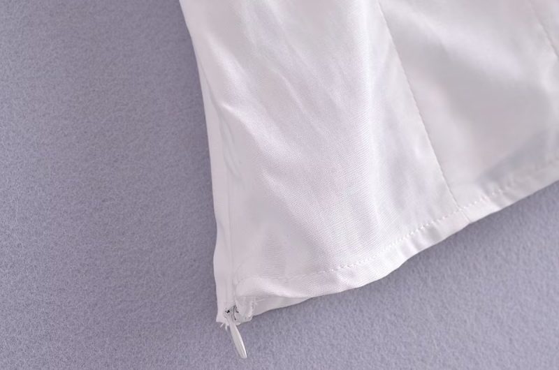 Spring Women Clothing Slim Fit Waist Waist Trimming Short Sleeved Shirt - Image 7