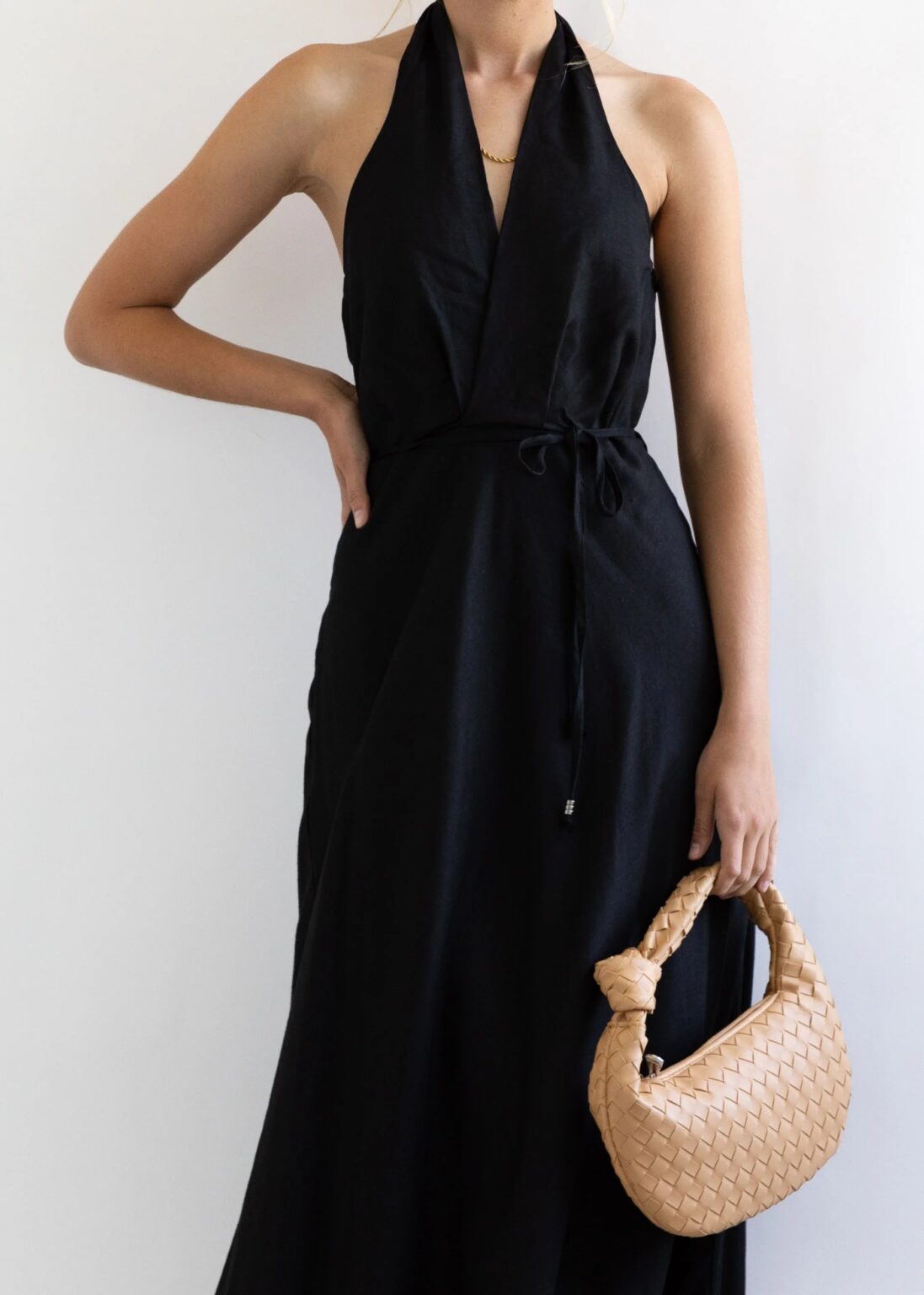 Women Summer New Holiday Neck Sexy Backless Dress - Image 5