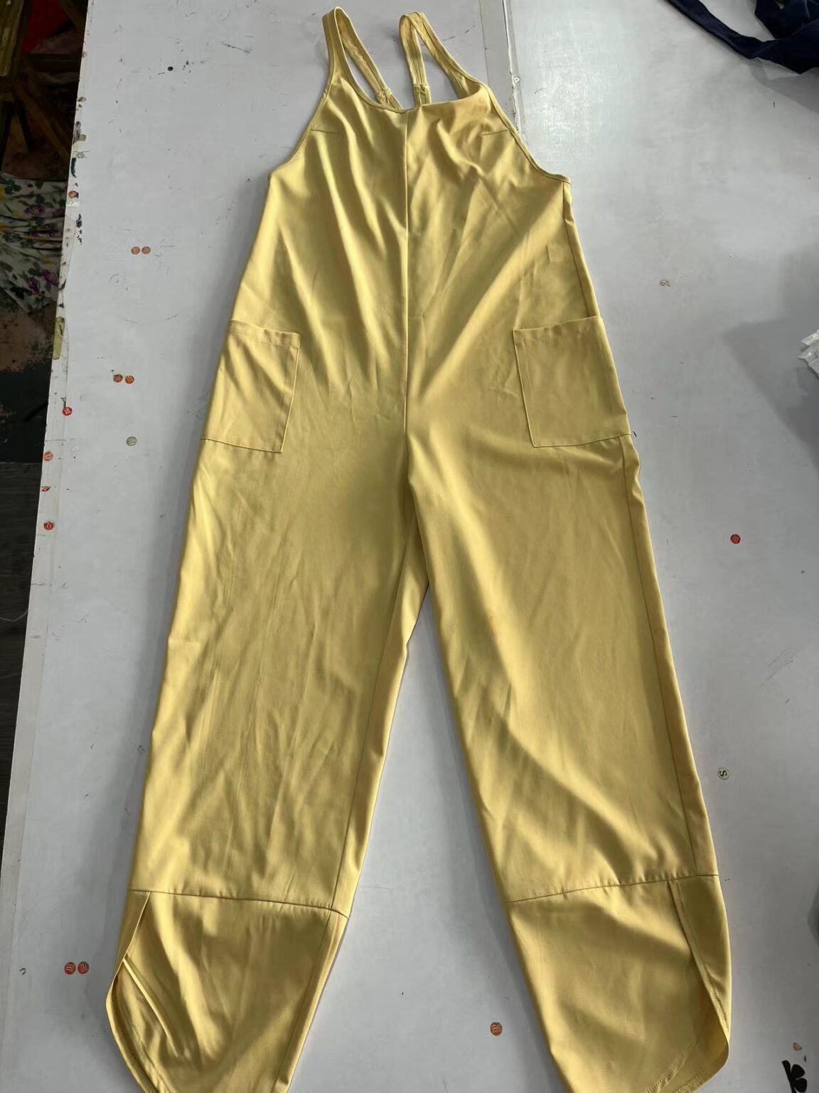 Women Clothing Pocket Jumpsuit Women Casual Solid Color Bib Suspender Jumpsuit - Image 5