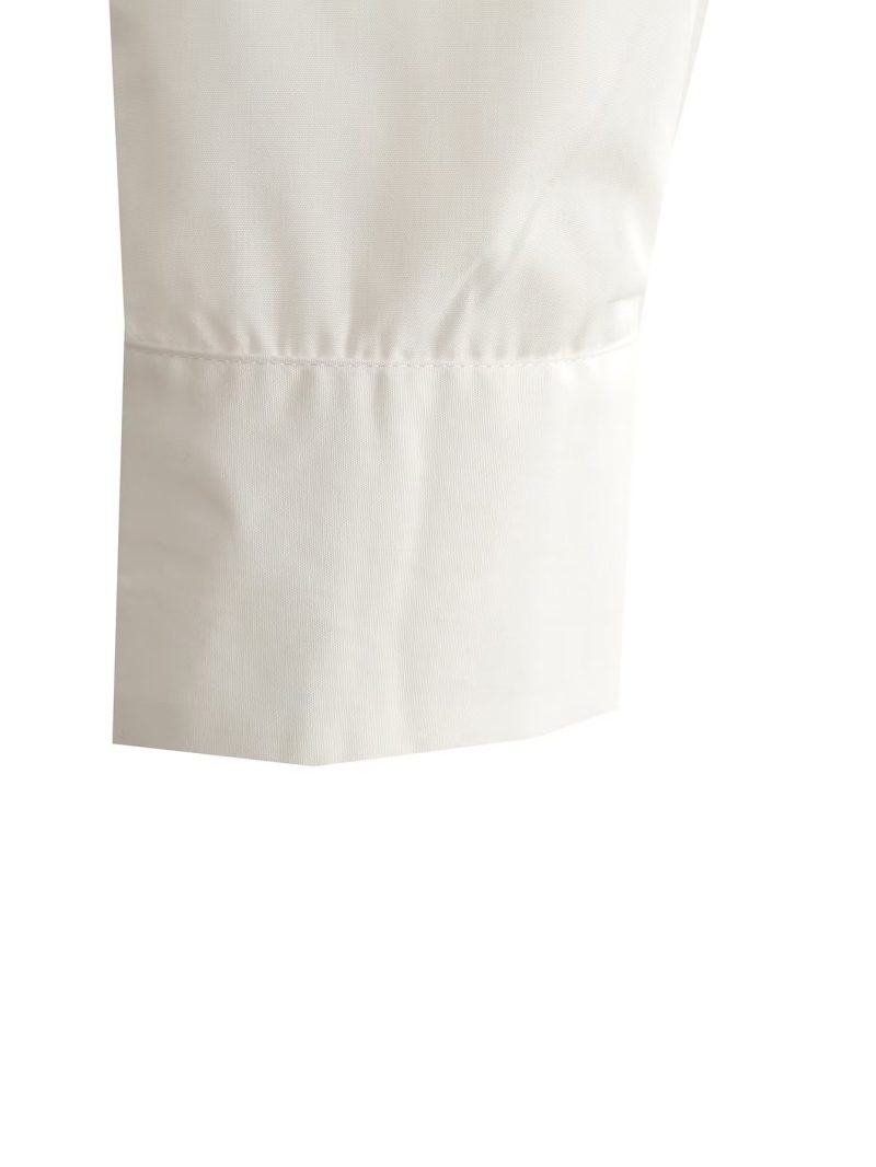 Women Collared Single Breasted Loose Hem Irregular Asymmetric Niche Sexy Shirt High Waist Short Super Cropped Small Shirt Top - Image 8