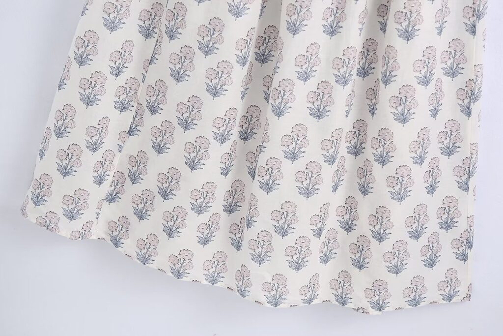 Sweet French Floral Dress Long Fairy Early Spring Niche Tea Break Dress - Image 5