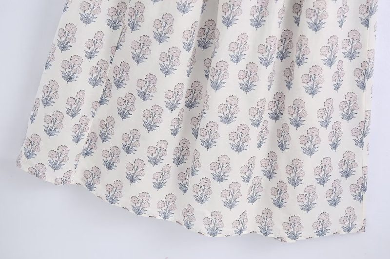 Sweet French Floral Dress Long Fairy Early Spring Niche Tea Break Dress - Image 5