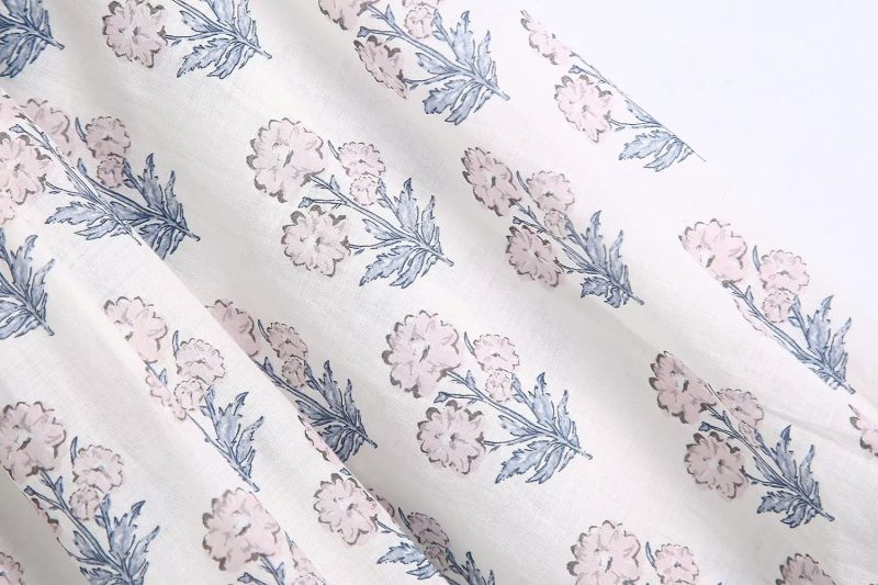 Sweet French Floral Dress Long Fairy Early Spring Niche Tea Break Dress - Image 8