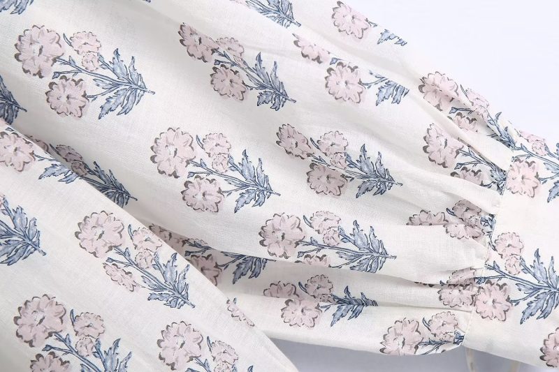 Sweet French Floral Dress Long Fairy Early Spring Niche Tea Break Dress - Image 9