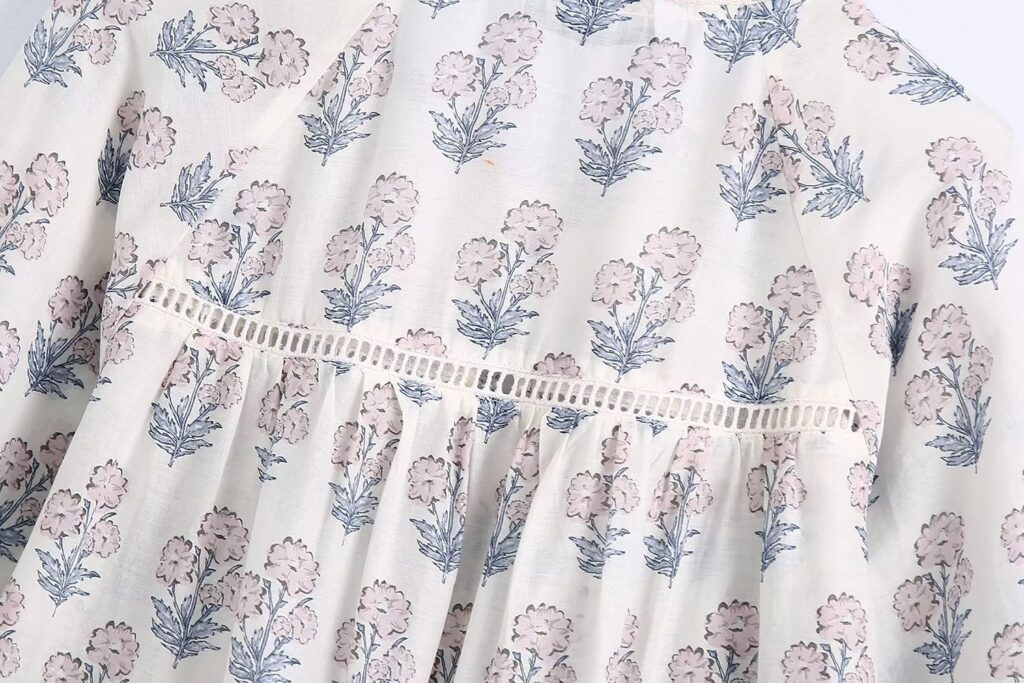 Sweet French Floral Dress Long Fairy Early Spring Niche Tea Break Dress - Image 12