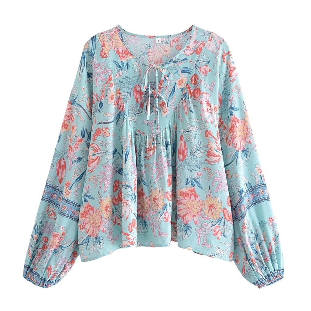 Spring Women Street All Match Positioning Printed Shirt - Image 2