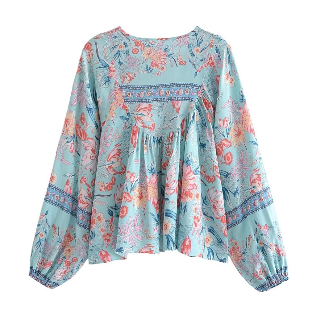 Spring Women Street All Match Positioning Printed Shirt - Image 3