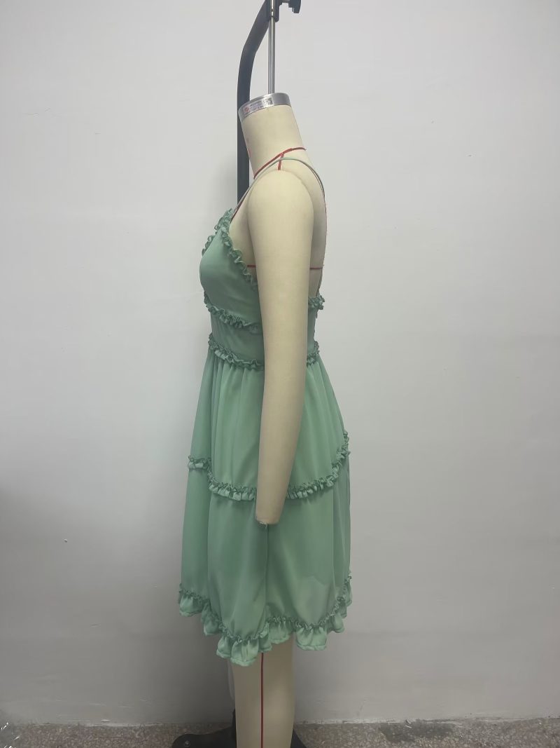 Women  Clothing Spring Slim Fit Maxi Dress High Waist Sexy Strap Dress - Image 2