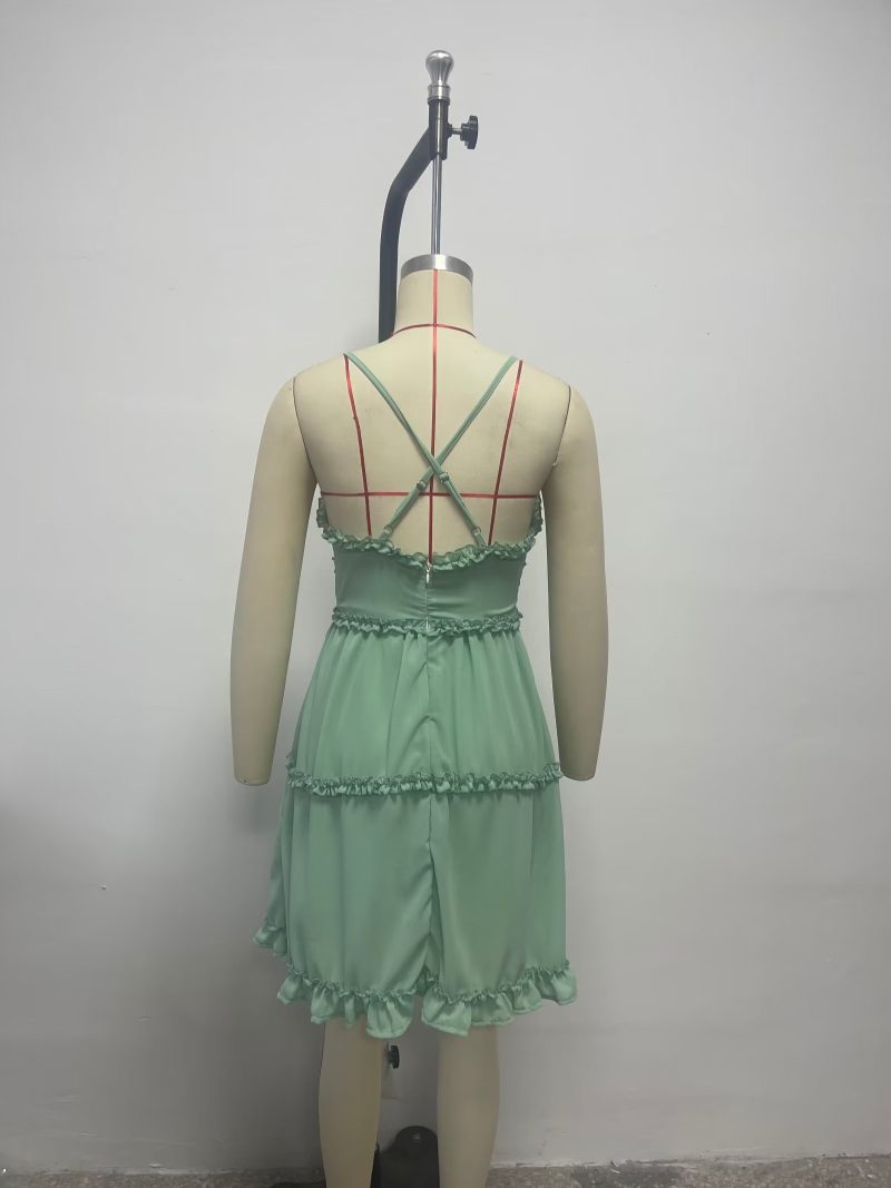 Women  Clothing Spring Slim Fit Maxi Dress High Waist Sexy Strap Dress - Image 3