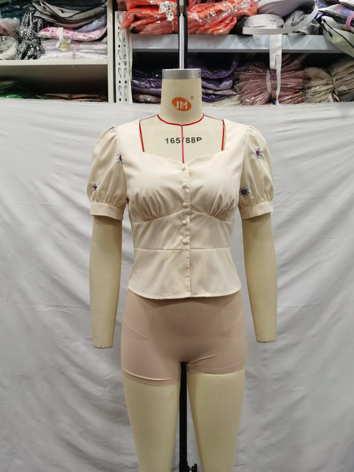 Spring Summer Puff Sleeve Top - Image 3