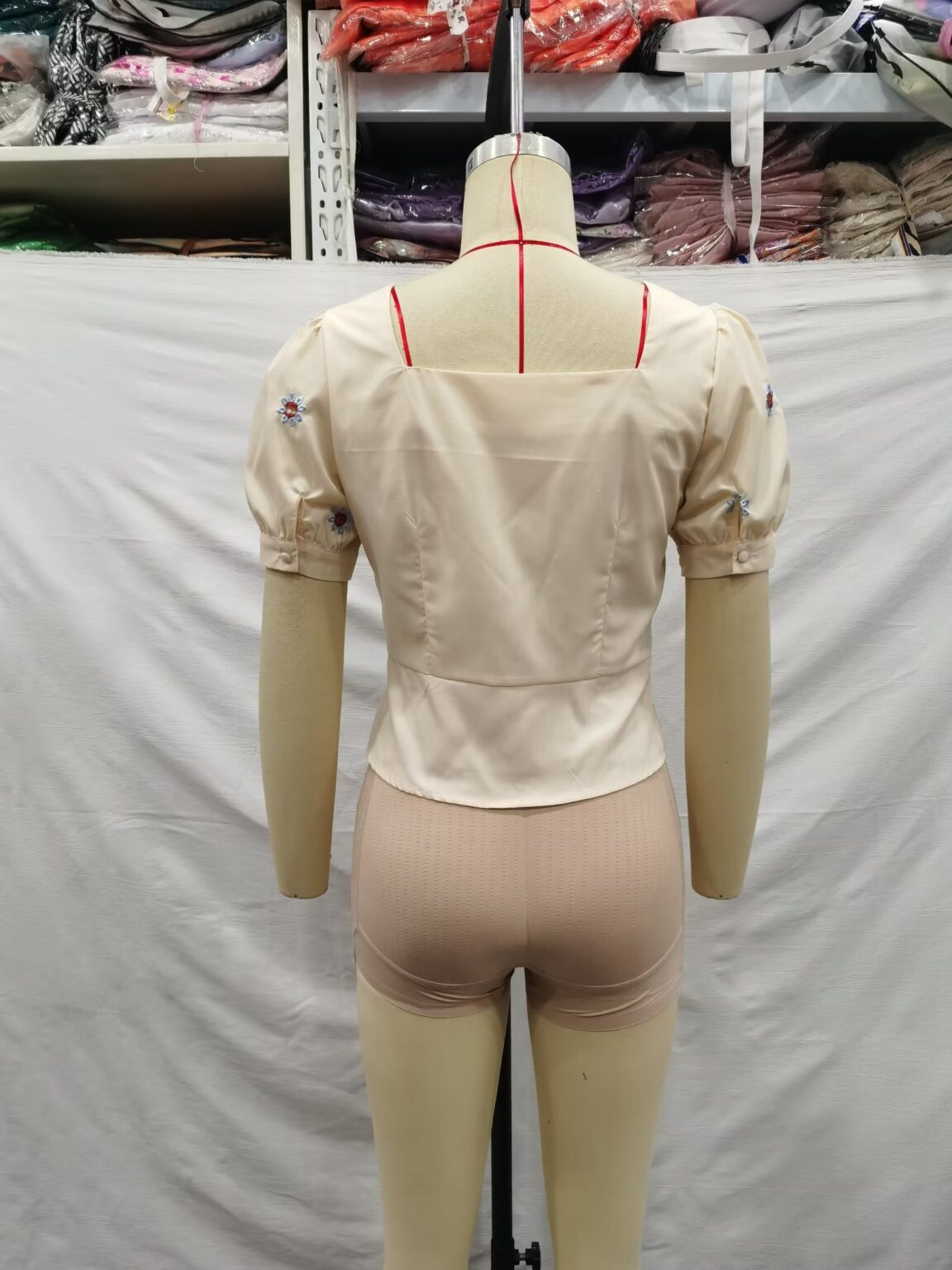 Spring Summer Puff Sleeve Top - Image 5