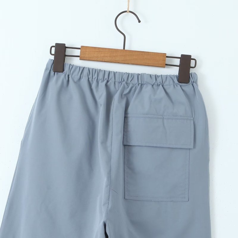 Women Mid Length Overalls Ankle Strap Elastic Waist Casual Pants - Image 13