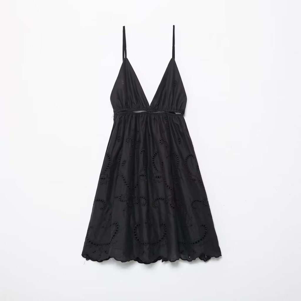 Fall Street Cami Dress Hollow Out Cutout Backless Sexy Vacation Dress - Image 2
