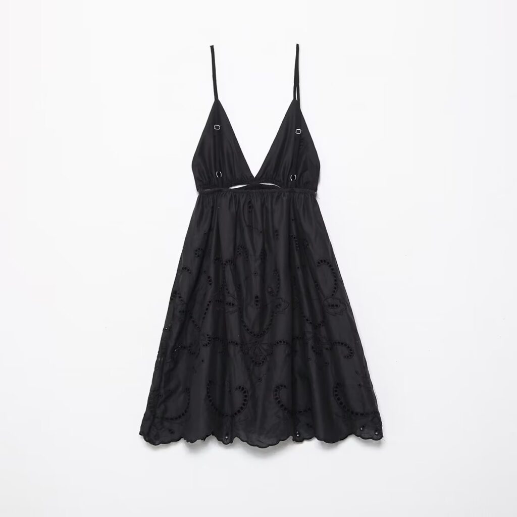 Fall Street Cami Dress Hollow Out Cutout Backless Sexy Vacation Dress - Image 3