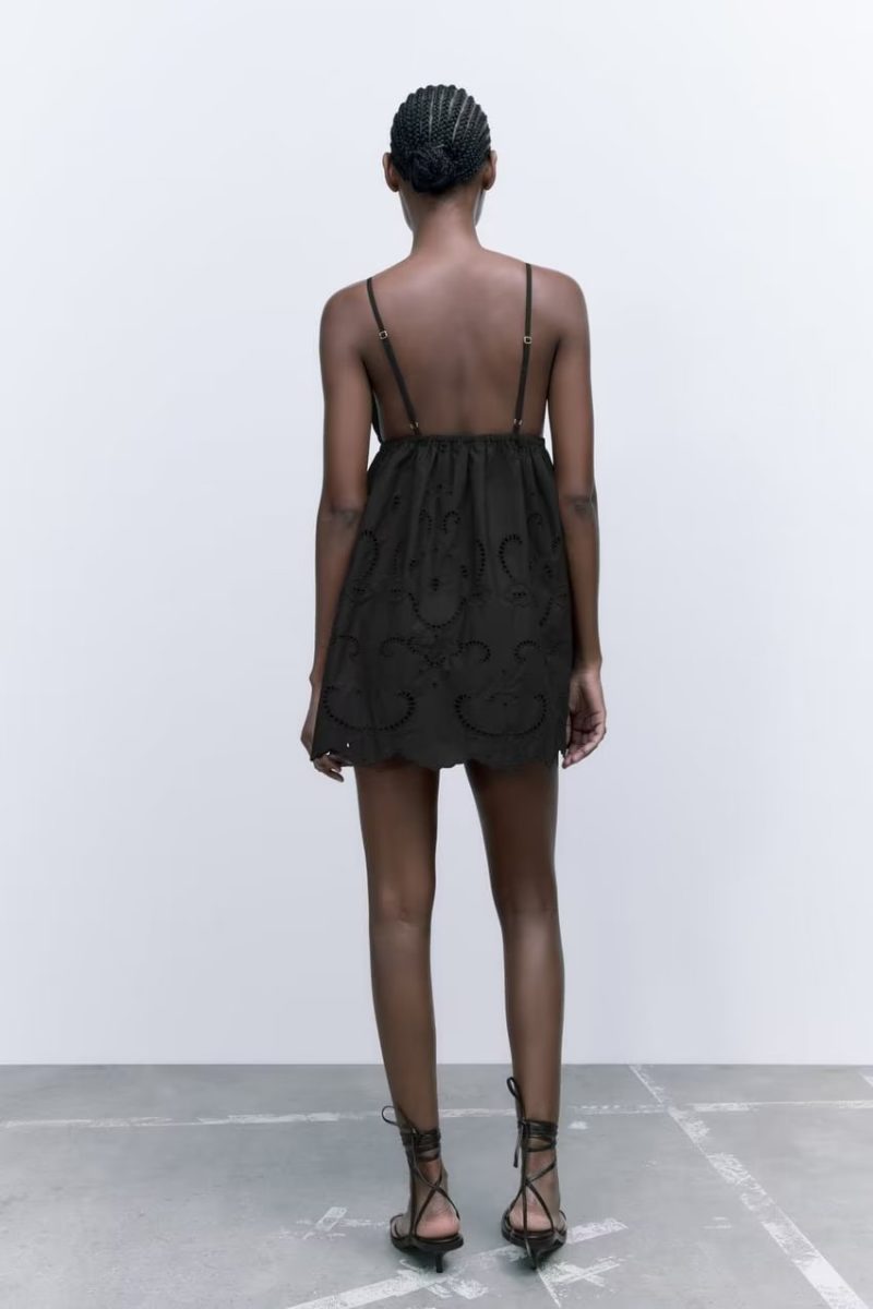 Fall Street Cami Dress Hollow Out Cutout Backless Sexy Vacation Dress - Image 5