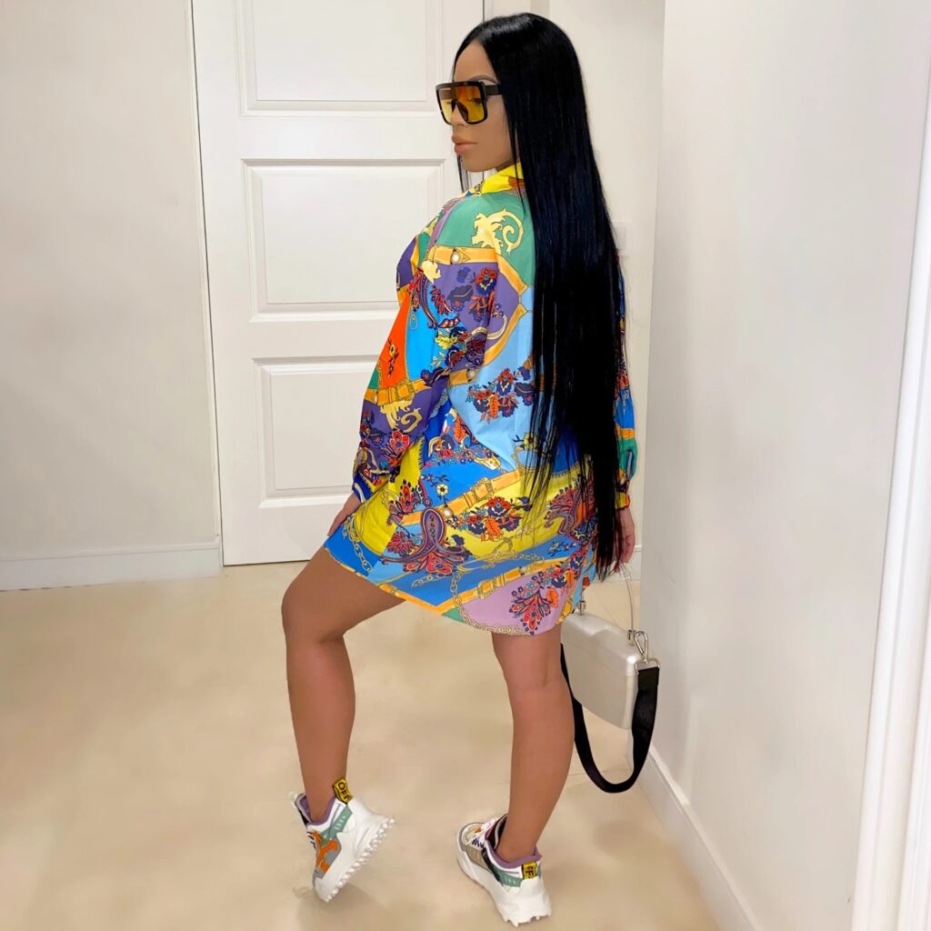 Printed Shirt Multi-Color Women Clothing Skirts - Image 2