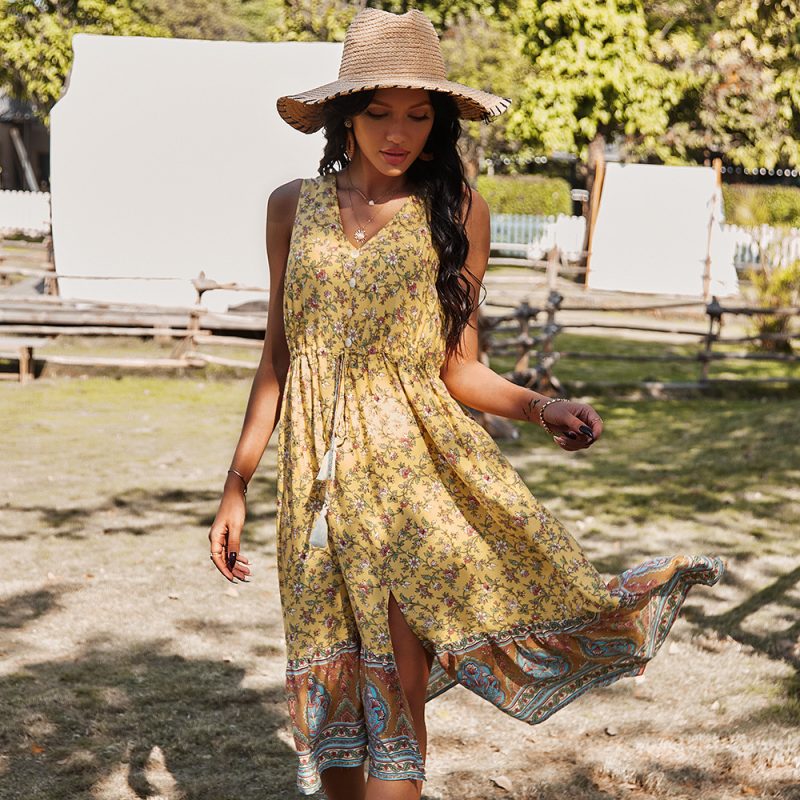 Self-Designed Women Wear Casual Vacation Spring Summer Dress - Image 2