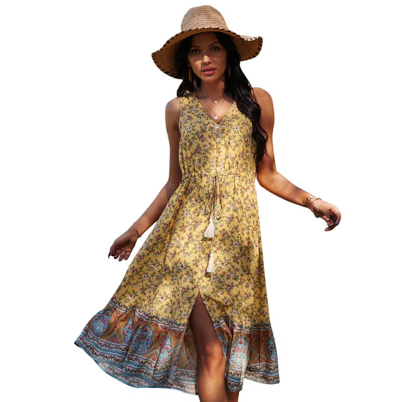 Self-Designed Women Wear Casual Vacation Spring Summer Dress - Image 5