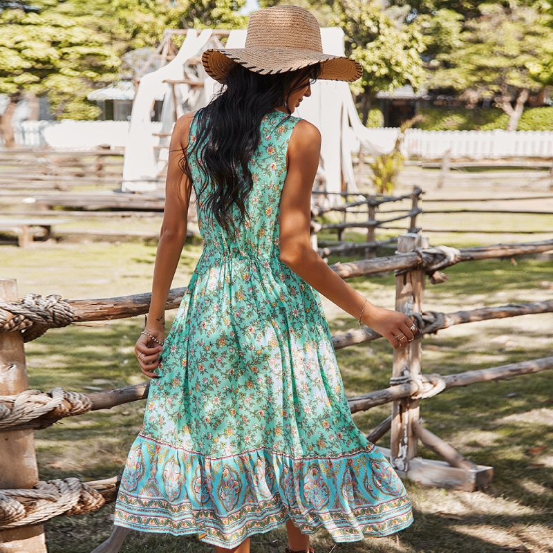 Self-Designed Women Wear Casual Vacation Spring Summer Dress - Image 4