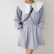 Vintage Ruffle Peter Pan Collar Pocket Long Sleeves Mini Dress Women Elastic A-Line Hoodie Dresses Solid Autumn Vestidos