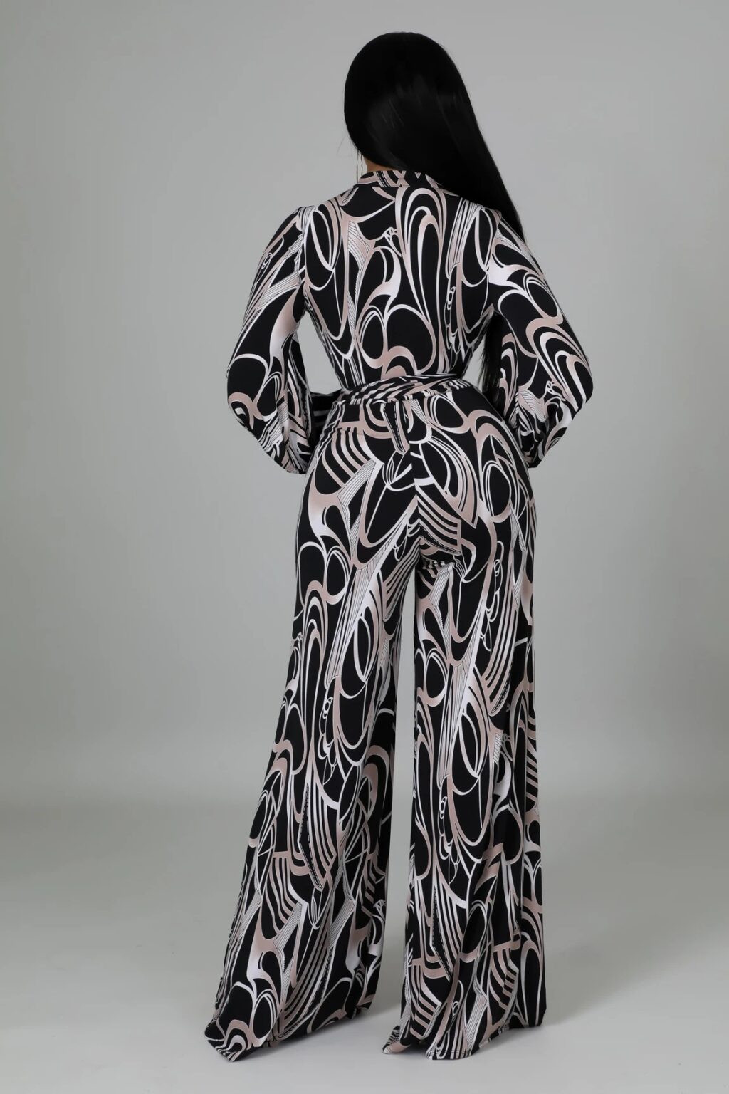 Printed Loose Casual Women Jumpsuit - Image 3
