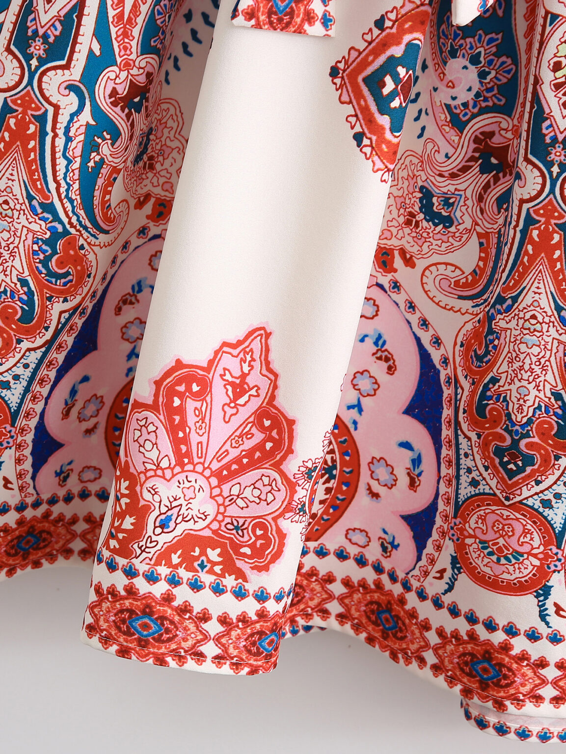 Spring Autumn New  Women  Clothing Fashion Long Sleeve V-Neck Positioning Print Dress - Image 3