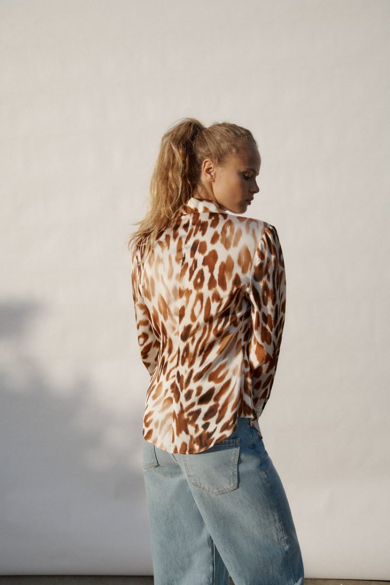 Spring Retro Elegance Collared Single Breasted Long Sleeve Slim Shirt Female - Image 2