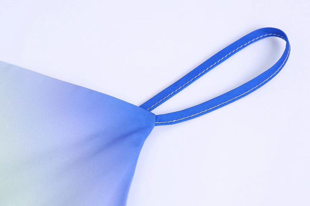 Women Clothing Summer Tie-Dyed Silk Satin Strap Dress - Image 6