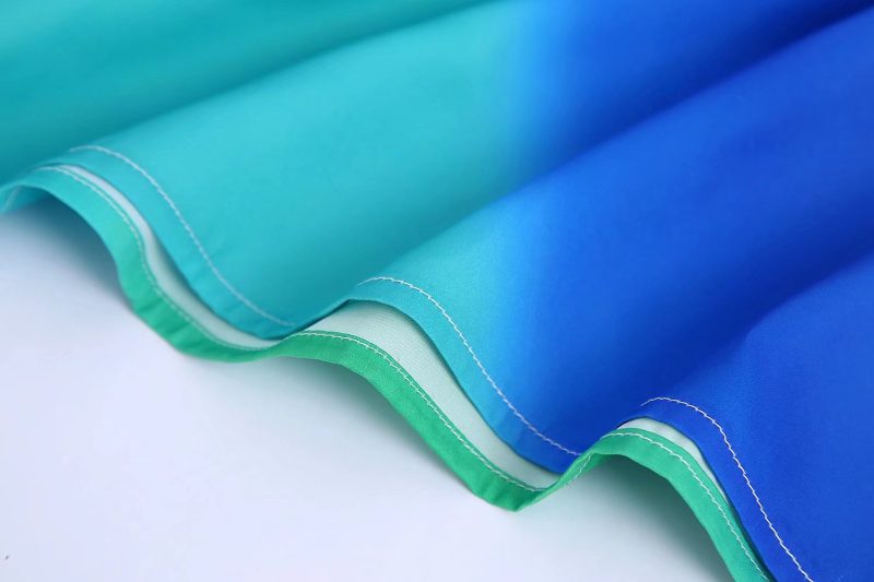 Women Clothing Summer Tie-Dyed Silk Satin Strap Dress - Image 7