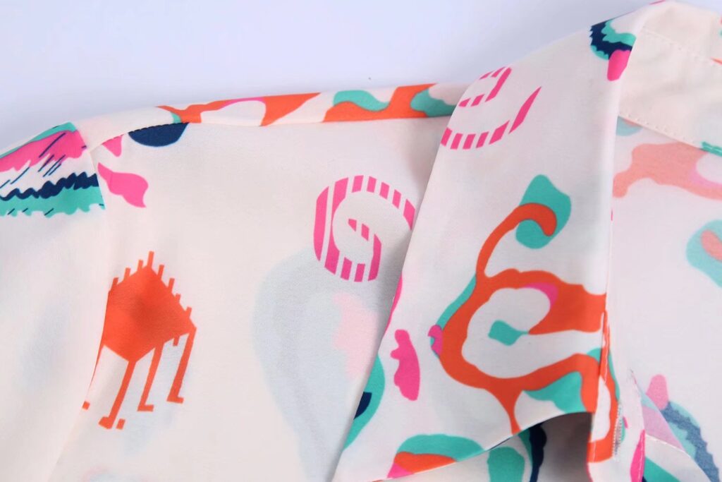 Spring New Women Long Sleeve Loose Printed Shirt - Image 6