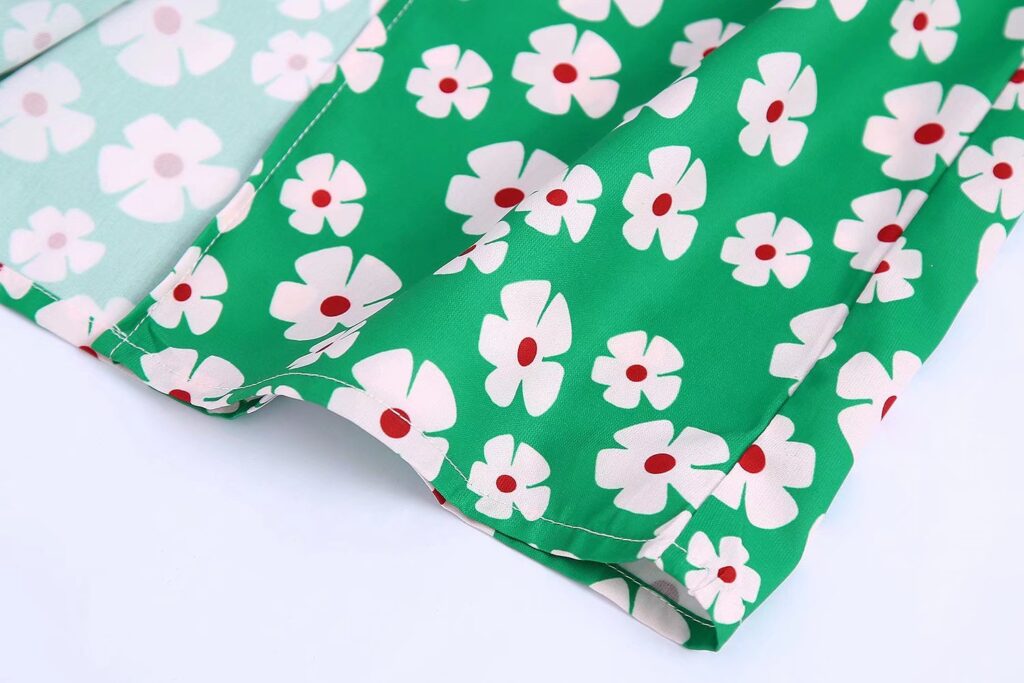 New Women Clothing Design Shawl Decoration Color Contrast Patchwork Dress - Image 5